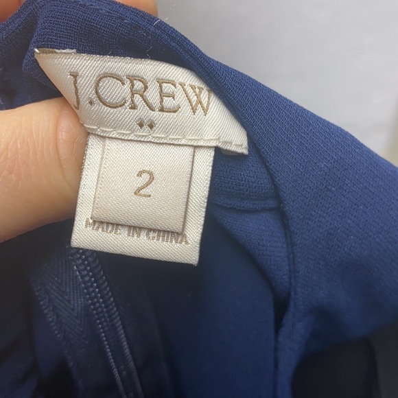 J.crew navy blue and black blouse 2 - Picture 4 of 5